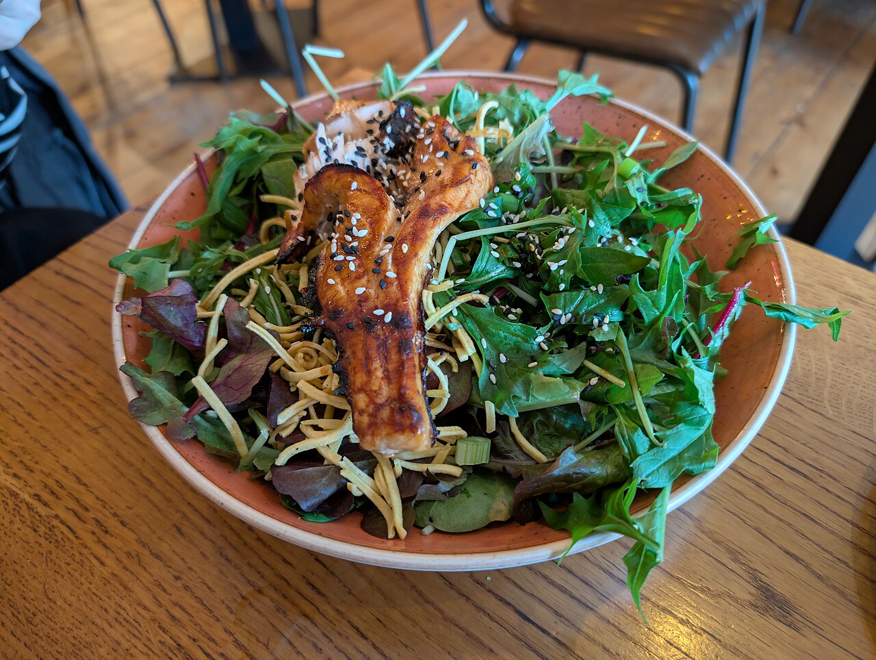 Kale Pear & Toasted Seed Salad